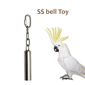 4 Pcs Parrot Chewing Toys Bird Beak Grinding Stone Toys with Bells for  Parakeet Conure Cockatiel Hamster